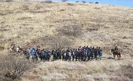 80 Illegals caught by Border Patrol Horse Division