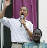 Barack Obama and Raila Odinga