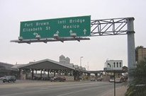 Mexico Border Highway Sign