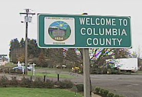 Columbia County sign