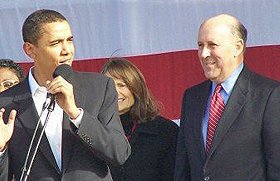 Wisconsin Governor Jim Doyle with Obama