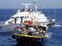 Italian Coast Guard boat