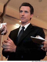 Mayor Gavin Newsom of San Francisco