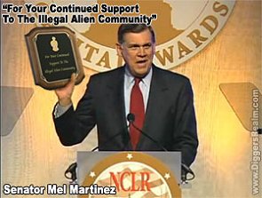 Mel Martinez honored for helping illegal aliens