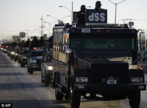 Mexican Army Convoy headed for Ciudad Juarez