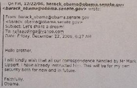 Obama-Odinga email