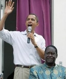 Barack Obama and Raila Odinga