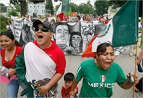 Postville Iowa illegal alien protesters