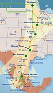 Trans-Texas Corridor map