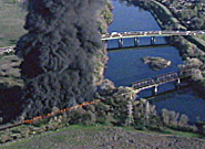 Union Pacific Train Trestle Fire