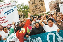 Waukegan Illegal Immigrants Protest City Council Decision
